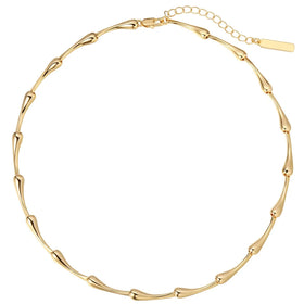 New Fashion to Sample Customized Brass Bamboo Chain Necklace for Men and Women Universal Jewelry