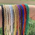Factory Portable Ribbon Twisted Rope Polyester Handle Used in Paper Bag Gifts Box