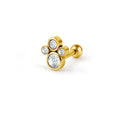 Wholesale New Cubic Zirconia Tiny Stud Earring Cat Claw Earring 925 Sterling Silver Fashion Cz Stud Earrings for Women
