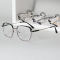 2023 New Square Metal Optical Frames Oversized Big Frame Business Style Glasses Male Myopia Hyperopia Eyewear Trends Solid Anti
