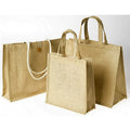 Wholesale Custom Printed Logo Zipper Jute Tote Bag Manufactured with Burlap Bgas