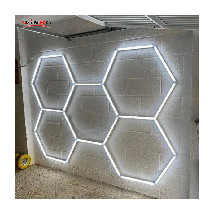 High LightnessTakenow PRO LED Handheld Inspection Hexagon Panel Hex Led Ceiling Wall Detailing Studio Poshing Workshop Light