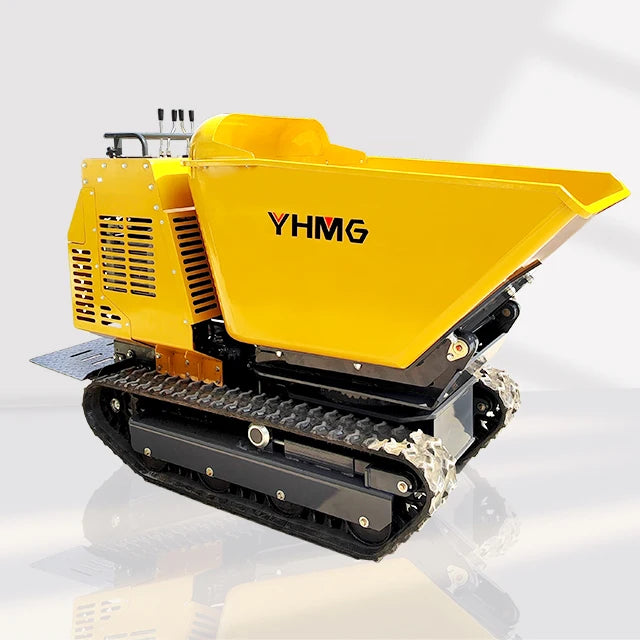 Discount Price Fully Hydraulic China Mini Dumper Crawler Mini Skid Steer Bucket Loader 1200kg Self-loading Mini Dump