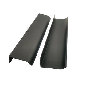 Dresser Drawer Concealed Hidden Finger Pull Handles Aluminium Cabinet Hardware Kitchen Bedroom Handle