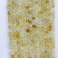 Natural Citrine Faceted Stone Beads Loose Natural 2mm 3mm 4mm Necklace Jewelry Making Crystal Beads for Jewelry Making