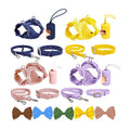 Customized Logo Colors H Styles No Pull Dog Harness Set XS-L PVC Waterproof Puppy Cat Collar and Leash Set Pet Leads Poop Bag