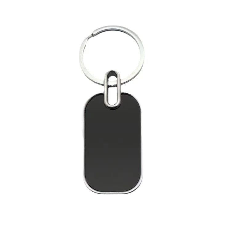 Custom Metal Keychain Engraving Laser logo Hotel Number for Advertising Promotion Gift Metal Keyring