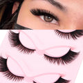 Factory Price Synthetic Hair Handmade Fox Eye Effect Full Strip Cat Eye Lashes 5Pairs Wholesale Private Label Customized