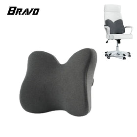 Bravo Lower Back Support Cushion Lumbar Support Pillow Memory Foam Back Cushion