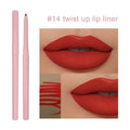 2024 New Product Private Label Lip Liner Cute Tube Roll up Waterproof 22 Matte Color for Choose
