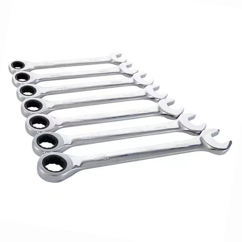 Chrome Vanadium Double Head Open Ended Wrench Combination Ratchet Plum Wrench DIY Grade Alloy Material OEM Customization