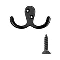 Zinc Alloy Double Clothes Coat Metal Rack Hook