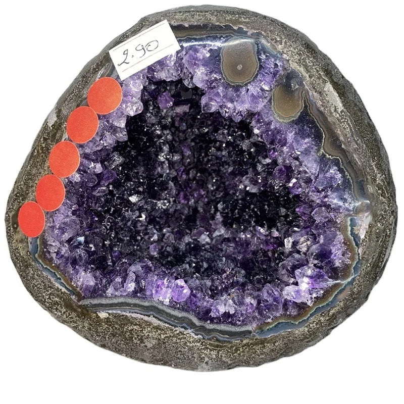 Wholesale Natural Brazilian Uruguay Amethyst Geode Crystal Amethyst Geode for Home Office Ornament