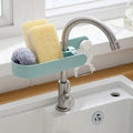New Free Perforated Sink Drain Cloth Sponge Hanging Basket Rack Kitchen and Bathroom Supplies Faucet Storage Rack
