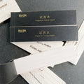 Personalized Perfume Test Paper Film Laminated CMYK Printed Offset Art Paper Blotter Tester Cards Fragrance Brochure Smelling