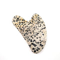 DIY Home Use Natural Heart Dalmatian Jasper Skin Care Product Massage Face Facial Gua Sha