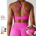 Wholesale Custom Logo Outdoor Running Workout Quick Dry Tops Women'S Backless Gym Fitness Vest Skinny Seamless Yoga Sports Bras
