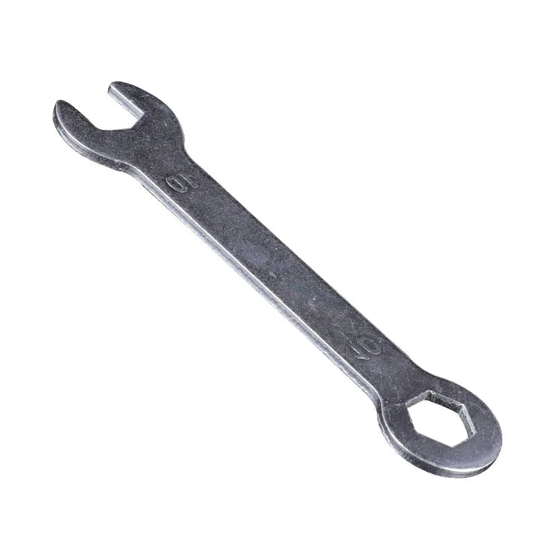 Thin Closed-end Wrench with Metal Double-headed Open-end Wrench 10mm Stamped plum Blossoms Use a Wrench