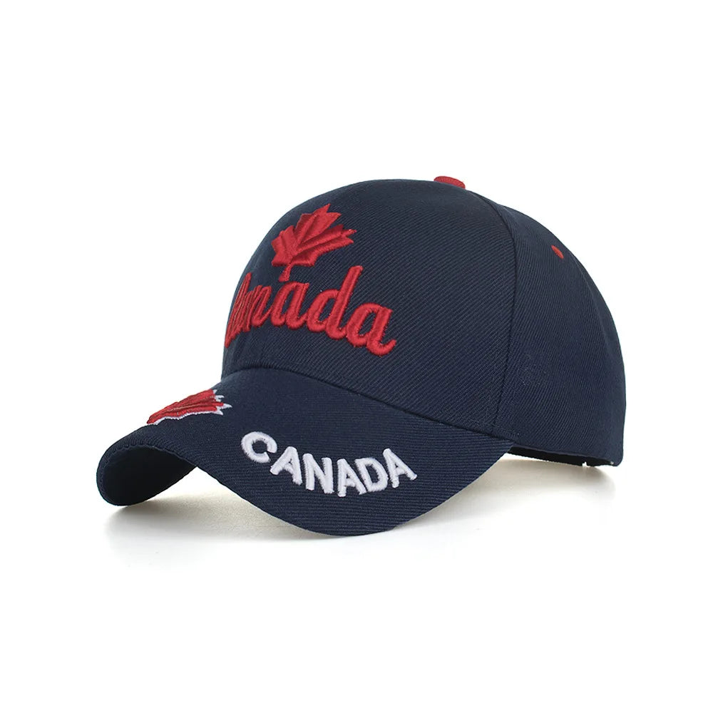 Wholesale 3D Embroidered Gorras Canada Baseball Cap Snapback Adjustable Mens Baseball Caps