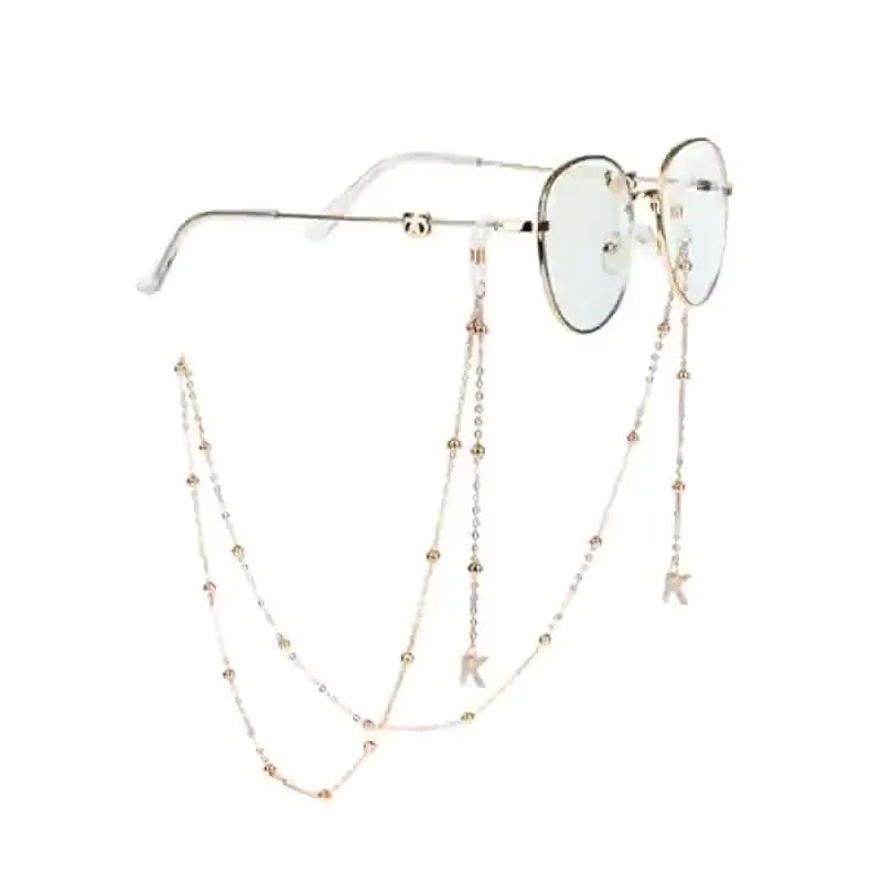 2021 New Fashion Gold Plated Sunglasses Chains for Women Butterfly Shell Letter Crystal Eyeglasses Lanyard Party Jewelry