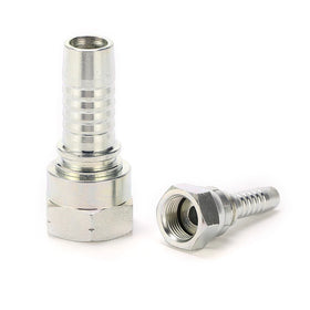 Hose Connector BSP Flat Face Female Fitting Hexagon Ferrule Fitting Carbon Steel High Pressure