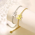 Wholesale Women's Stainless Steel Minimalist Bracelet Snowman Waterproof Christmas Gift Fashion Charm Jewelry