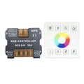 DC 5-24V High Power 30A Iron Case Full Touch RGB LED Dimming Controller Type 86 RF Wireless Remote Control Dimmer Control Lights