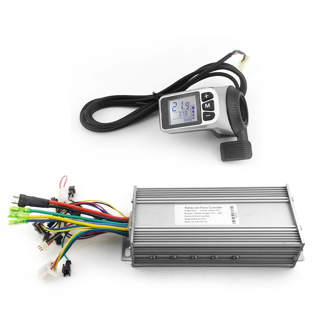 Electric Bicycle LCD Display Thumb Throttle Accessories for 1000w Brushless Motor Conversion Kit Ebike