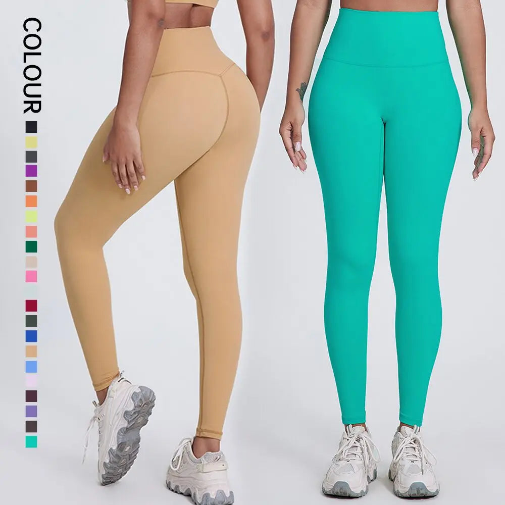 SHINBENE Super Cloud 2.0 25" High Waist Yoga Pants Plain No Camel Toe Workout Running Gym Leggings