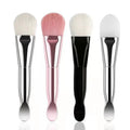 Single Synthetic Hair Flat Face Brush Spoon Double Head Multi-functional Foundation Mud Film Auxiliary Beauty Tool