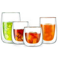 Hot Selling Transparent Double Layer Glass Cup 200ml 280ml 380ml Heat Insulation Coffee Milk Mugs