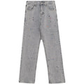 Womens Fashion Designer Jeans Stone Wash Hip Hop Street Wear Wide Leg Jeans New Sexy Women Printed Basic Denim Jeans