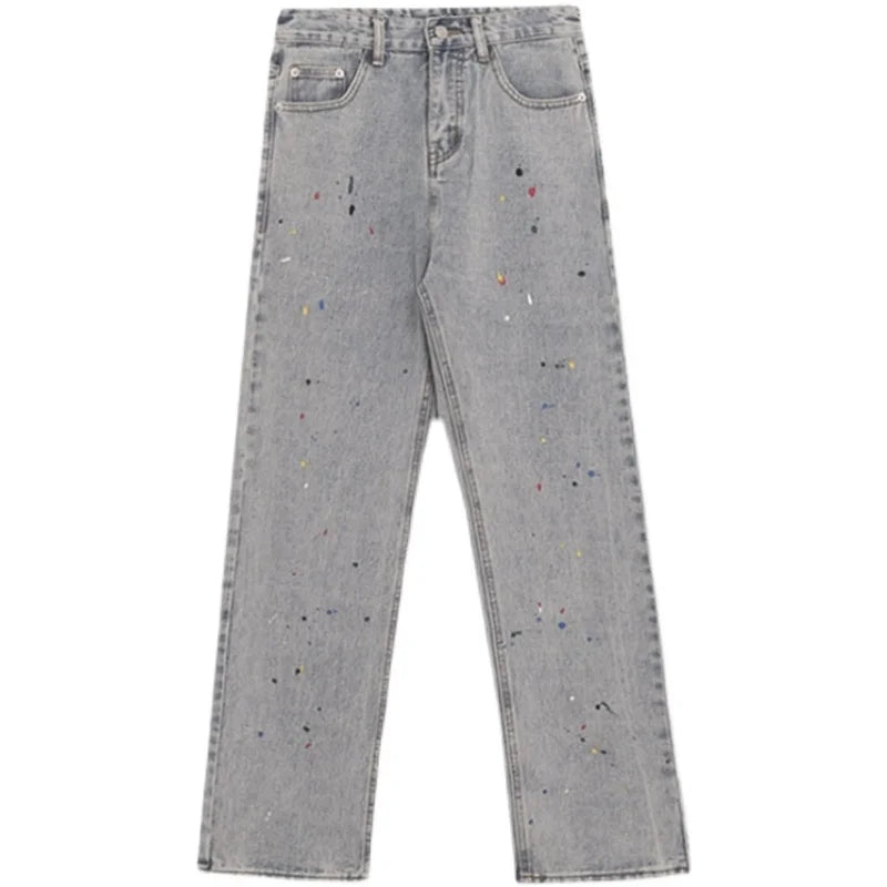 Womens Fashion Designer Jeans Stone Wash Hip Hop Street Wear Wide Leg Jeans New Sexy Women Printed Basic Denim Jeans