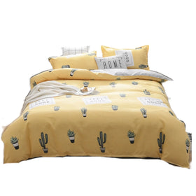 High Quality 100% Cotton Home Design Bedding Set 4 Pieces