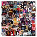 100Pcs Stranger Thing TV Film Label Sticker Vinyl Waterproof Cartoon Stickers