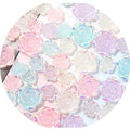 1cm 15mm  20mm Mini Shining Rose Flower Resin Flat Back Cabochon Nail Charm Scrapbook Kawaii DIY Embellishments Accessories