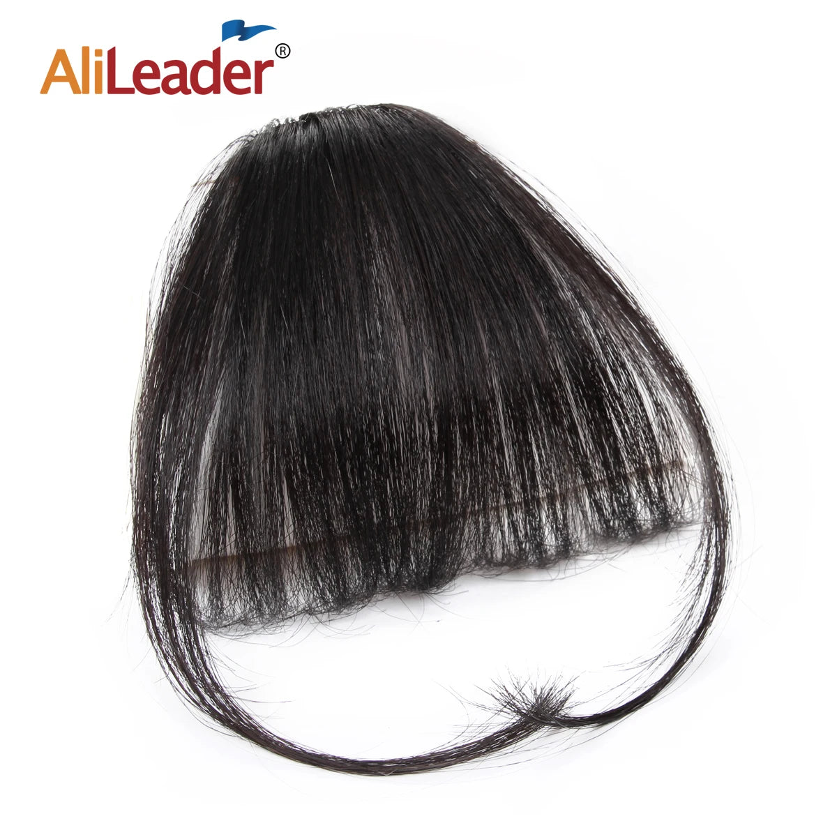 AliLeader Handmade Mini Air Bangs Remy Hair Clip-in Extensions Temples Real Human Flat Temples Temples Hand Made Mini Air Bangs