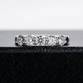 Silver 925 Original Total 1.5 Carat Round Brilliant Cut Pass Diamond Test D Color Moissanite Wedding Ring for Women Fine Jewelry