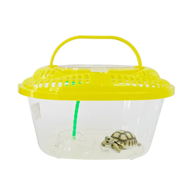 Plastic Transparent Fish tank Small Goldfish Box  Portable Drop-proof Desktop Mini Home Fish tank