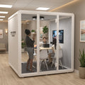America Overall Mold Production Silence Pod for Six Person Prefab Phone Booth Movable Soundproof Booth