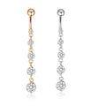 Mix Color 316L Surgical Steel Belly Button Rings14G CZ Navel Belly Piercing Body Jewelry Helix Tragus Earring Cartilage 10pcs
