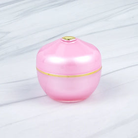 High Class Luxury Empty Acrylic Cosmetic Jars 30/50/100ml Rose Gold Cream Pink Sengmi Brand Logo Printing