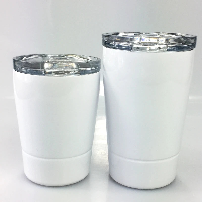8oz 12oz Double Walled Stainless Steel Insulated Kids Cup Custom Logo Coffee Mug With Lid Straw