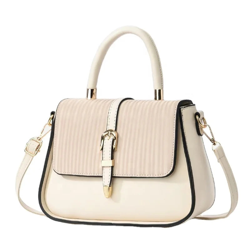 Factory Fashion High-End Women's Handbag Large Capacity Crossbody Shoulder Bag with Flap Closure PU Lining in Stock-21982 MegaBDM