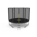 Zoshine with Safety Net Fitness Trampoline Durable Steel PVC Safe for Kids Adults for Indoor Outdoor Sports Jumping
