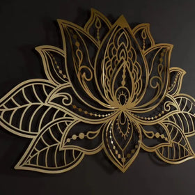 3D Mandala Large Wall Decor Metal Customized Lotus Flower Shaped Mandala Gift Home Decor Metal Wall Art Wall Decor