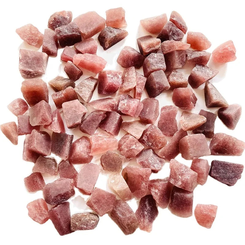 Wholesale Natural Rough Gemstone Raw Red Strawberry Quartz Crystal Stone For Healing