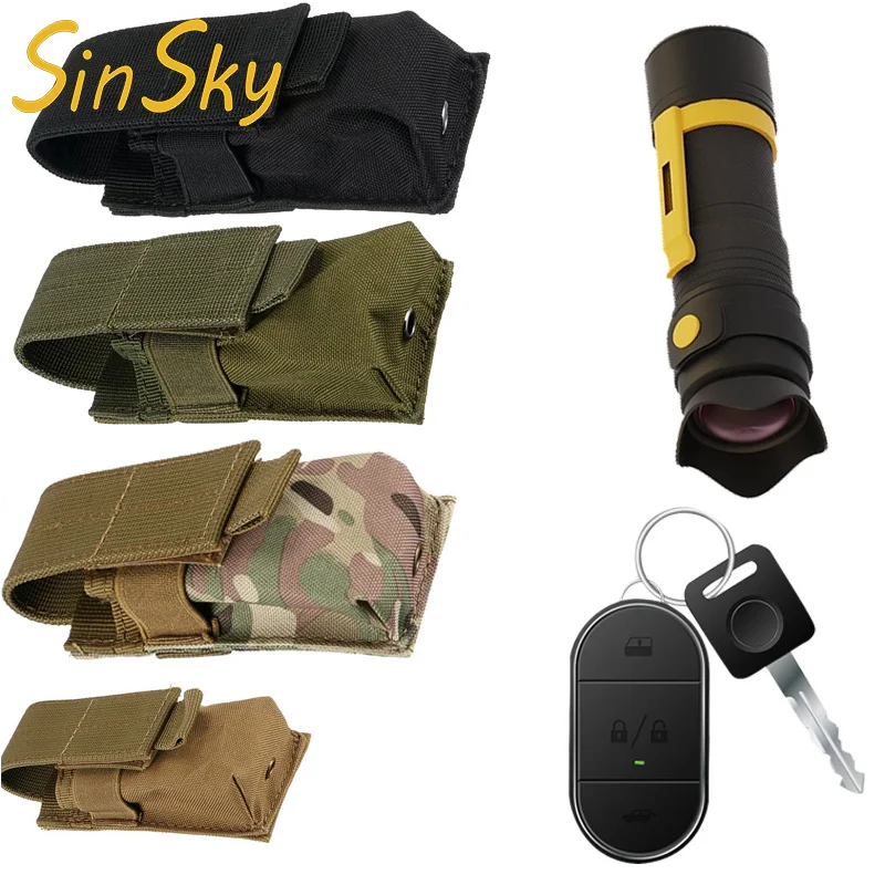 SinSky Tactical Bag Custom 600D Nylon High Quality Tactical Single Magazine Pouches Molle Mag Gun Magazine Pouch