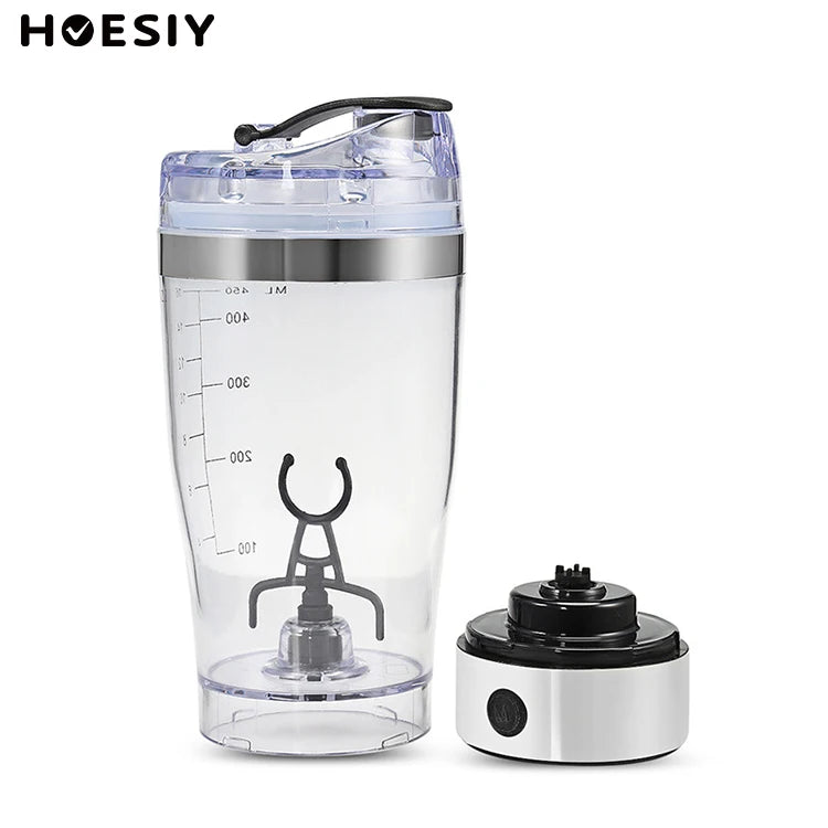 BPA Free Plastic Stainless Steel No Lump Powerful USB Battery Bottle Sport Water Bottle Electric Protein Shaker Bottle