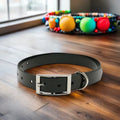 Adjustable TPU Dog Collar Waterproof Solid Animal Pattern with Rivet Decoration Small to XL Size Popular Outdoor Hunting Gear